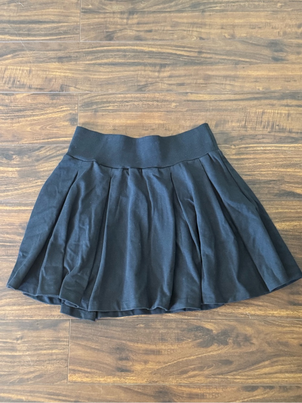 wild fable Black Pleated Mini Skirt